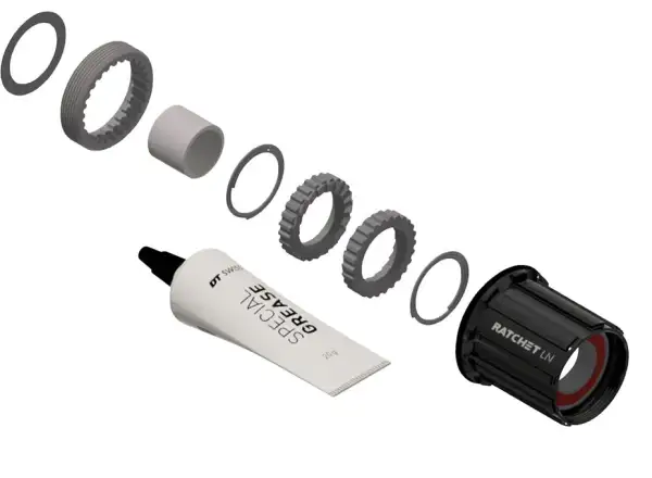 DT SWISS KIT Shimano Road HG 11 - prest. kit nábojov 3pawls na Ratchet LN