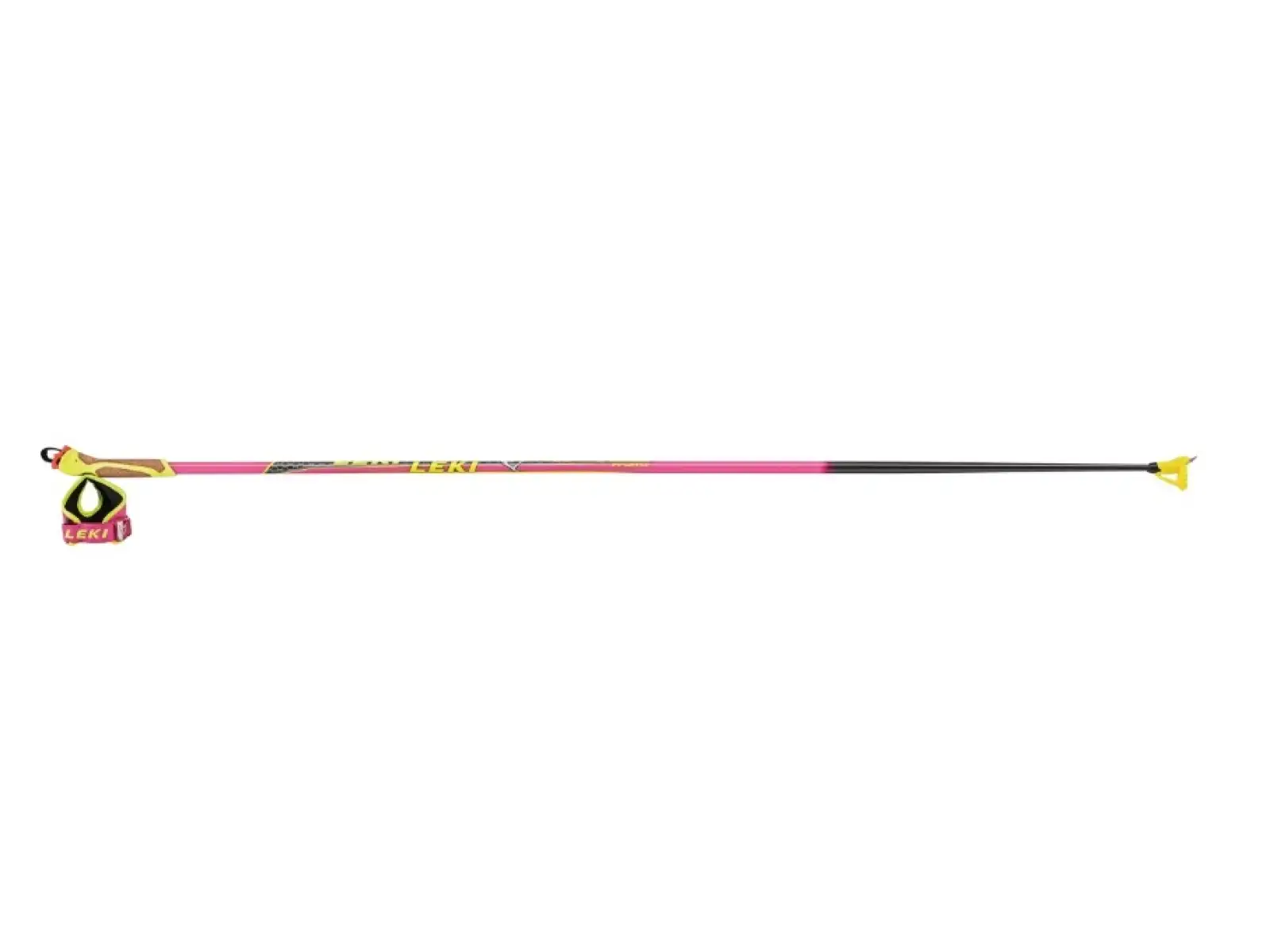 Bežecké palice Leki HRC Max F neon pink/neon yellow/carbon structure