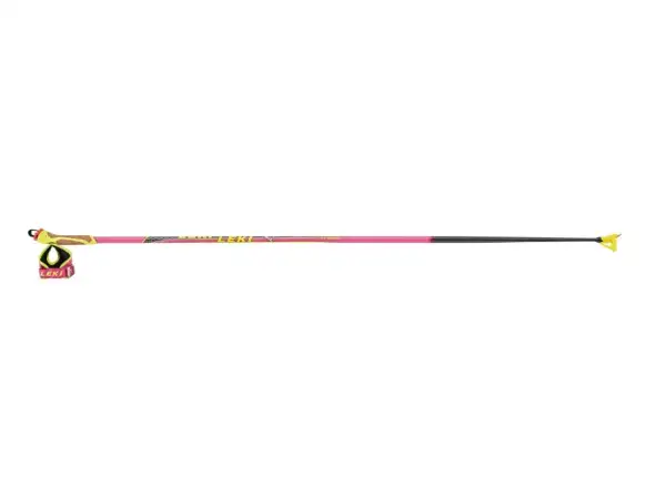 Leki HRC Max F bežecké palice neon pink/neon yellow/carbon structure