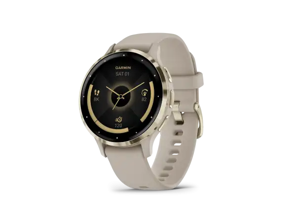 Garmin Venu 3S smart hodinky Soft Gold/French Gray
