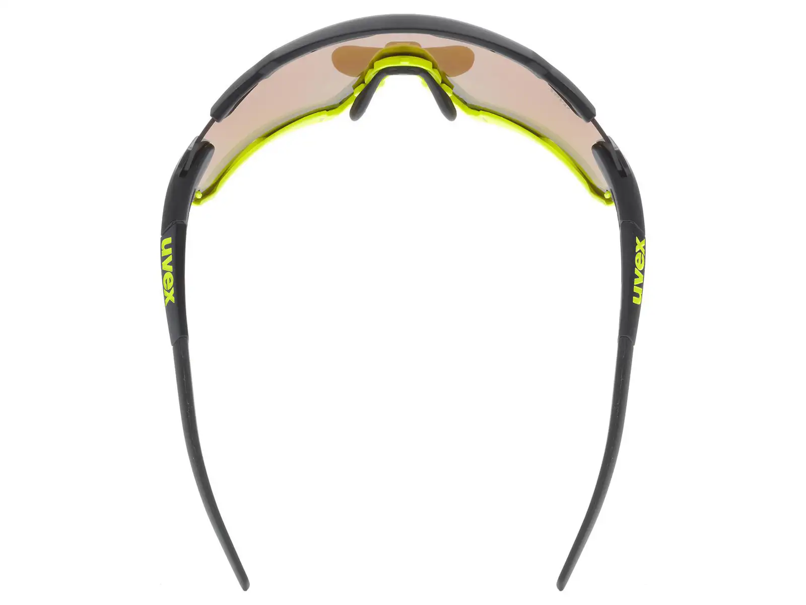 Uvex Sportstyle 228 okuliare Black Lime Mat / Mirror Yellow (Cat. 3)