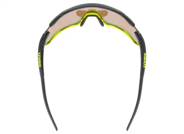Uvex Sportstyle 228 okuliare Black Lime Mat / Mirror Yellow (Cat. 3)