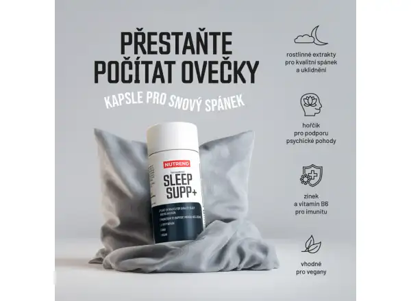 Nutrend Sleep Supp+ podpora spánku 90 kapsúl