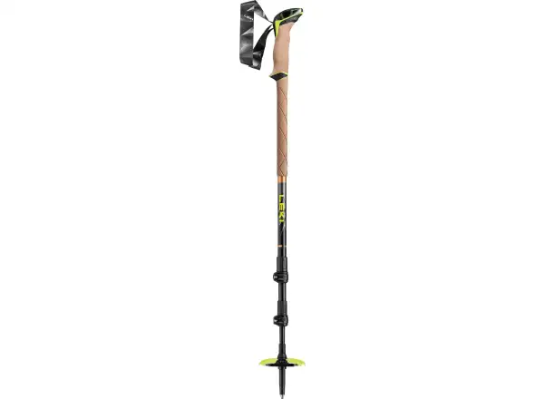 Leki Sherpa trekingové palice Dark Anthracite/Neon/Yellow vel. 110-145 cm