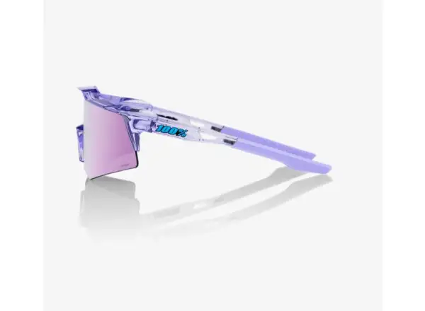 100% SPEEDCRAFT XS HiPER Lavender okuliare so zrkadlovými sklami transparentné/fialové