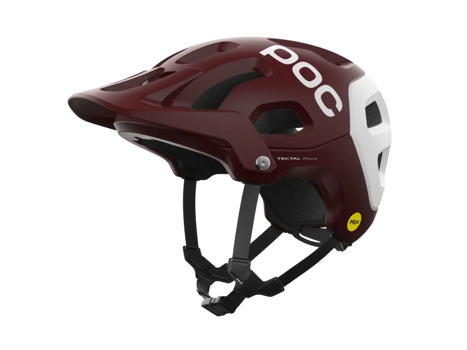 POC Tectal Race MIPS prilba Garnet Red/Hydrogen White Matt