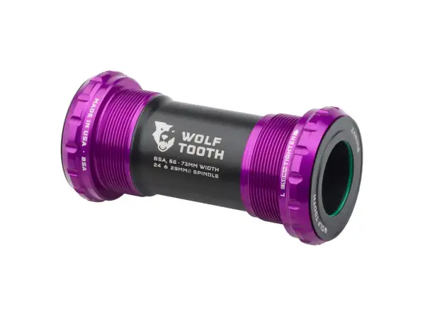 Wolf Tooth stredové zloženie BSA pre Shimano 24mm Fialová