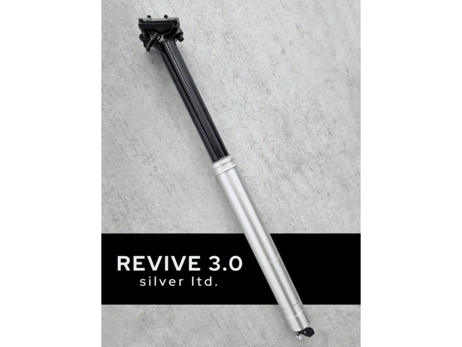BikeYoke Revive 3.0 Silver Ltd teleskopická sedlovka 125 mm/ 31,6 mm