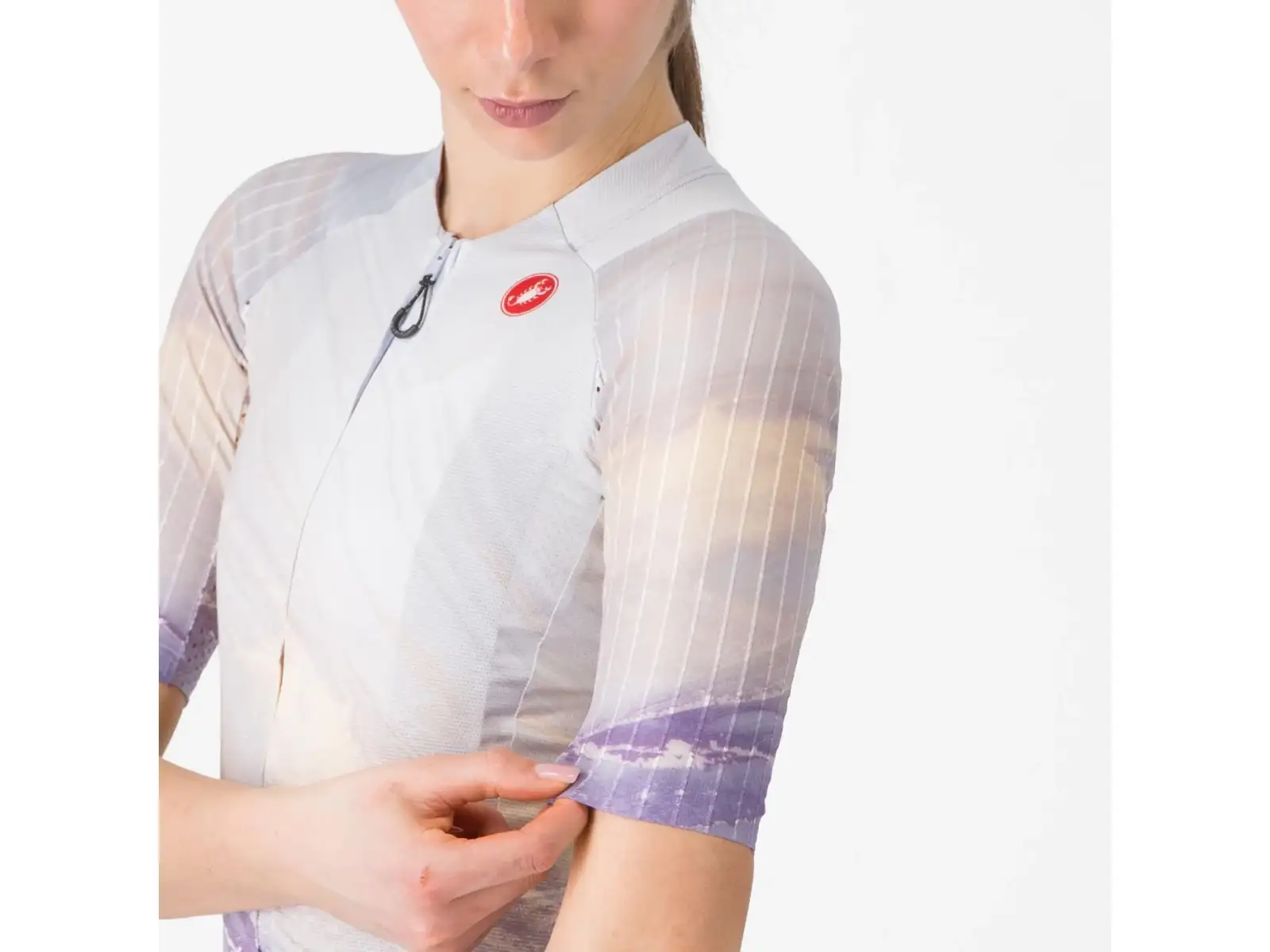 Castelli Aero Pro 8S dámsky dres krátky rukáv Multicolor Purple