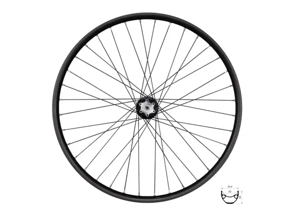 Force XC Disc 559x23 zadné vypletené koleso F804352 36 dier