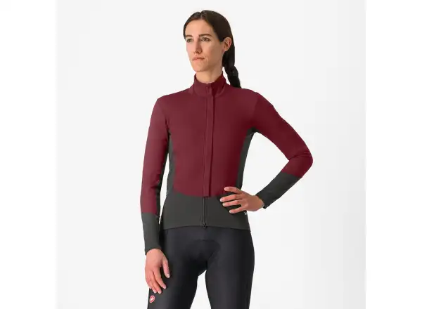 Castelli Perfetto Air dámska bunda Deep Bordeaux/Dark Gray