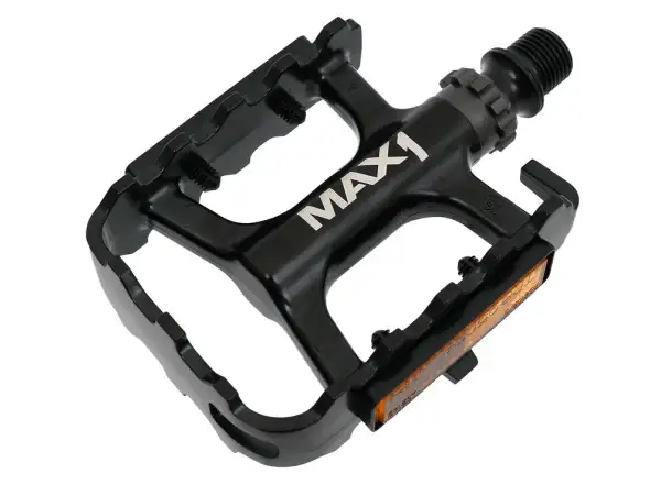 MAX1 Race ložiskové pedále hliníkové čierne