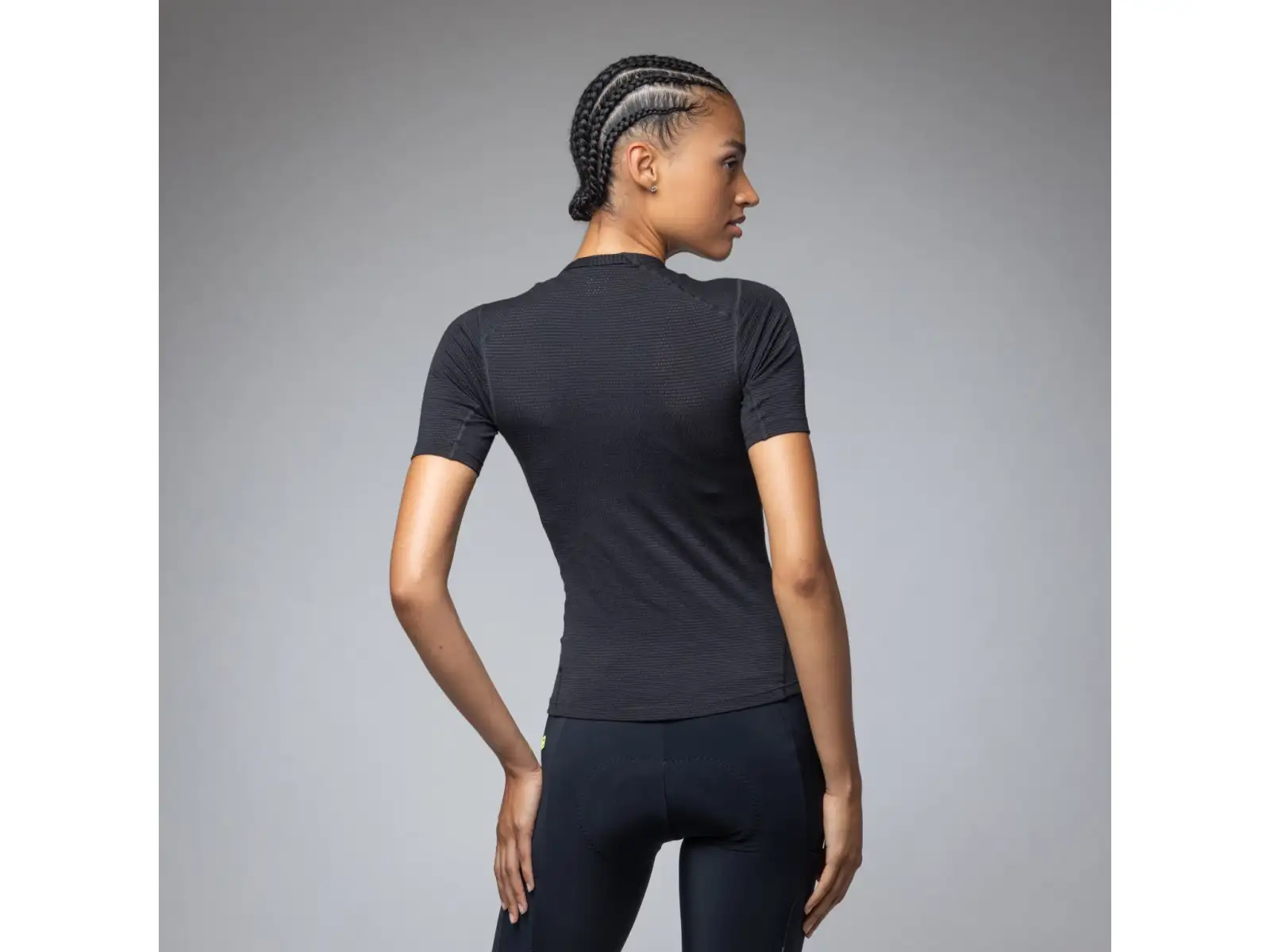 Alé Intimo Merino dámske spodné tričko krátky rukáv Black