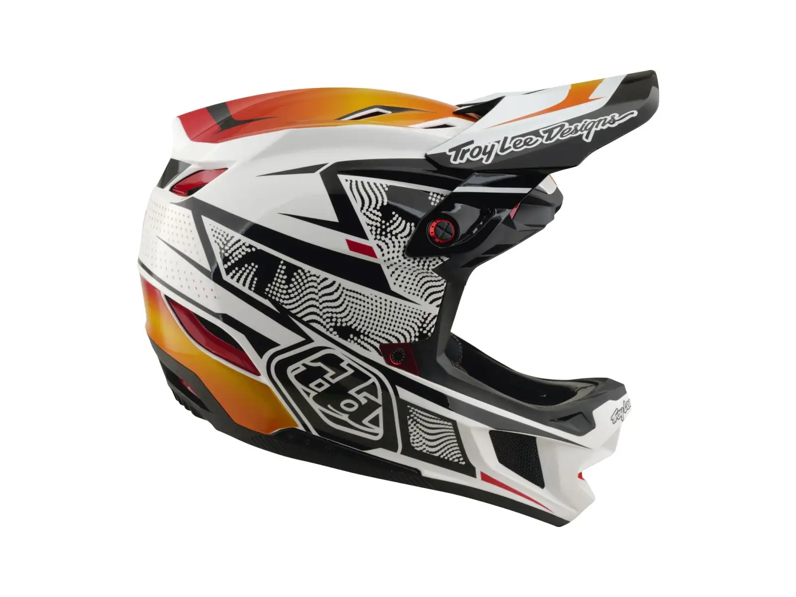 Troy Lee Designs D4 Composite MIPS prilba Lined up White