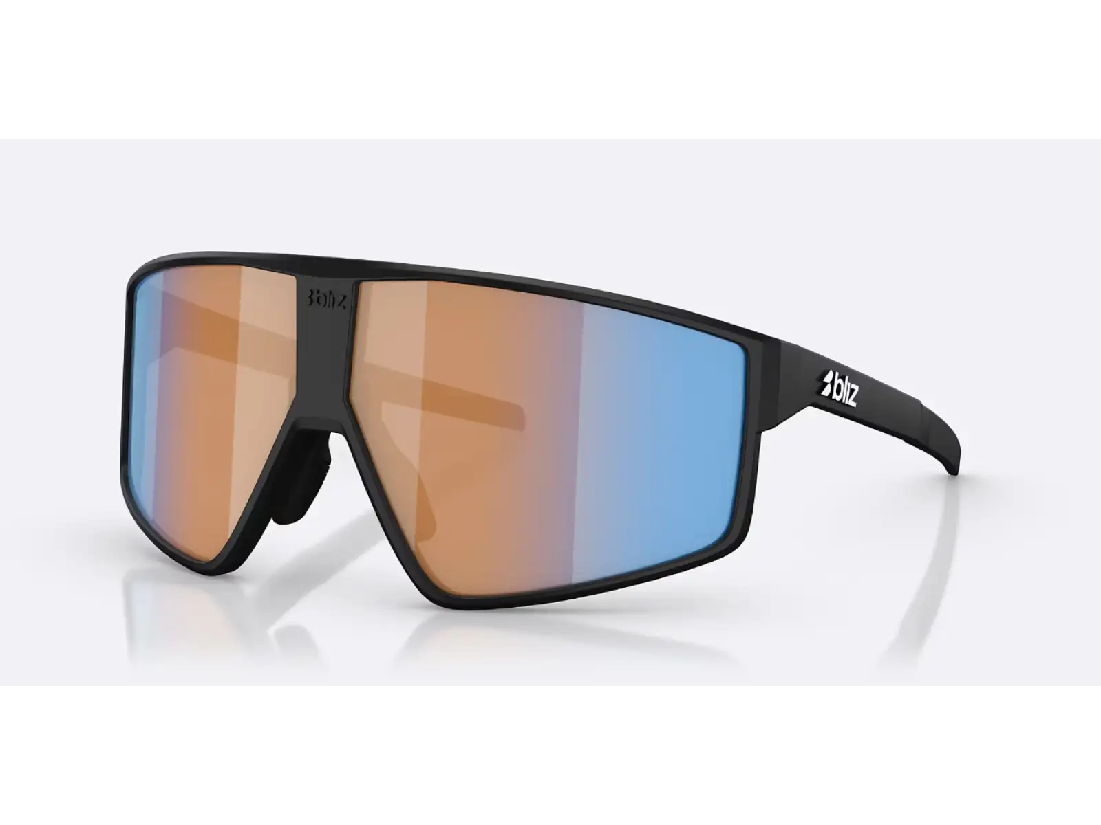 Bliz P002 slnečné okuliare Matte Black/Nano Optics Nordic Light Coral/Orange Blue Multi