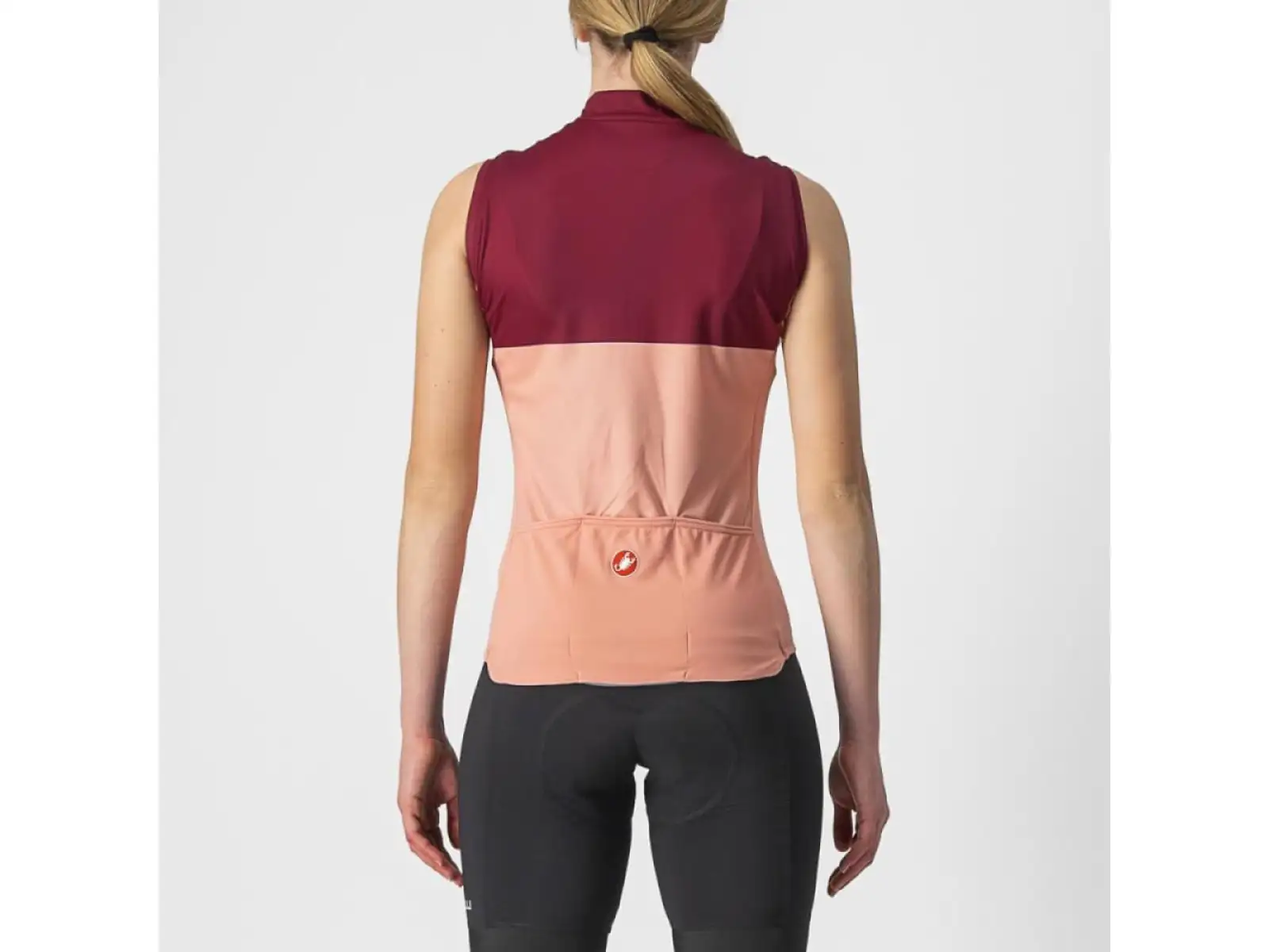 Castelli Velocissima dámsky dres bez rukávov blush/bordeaux