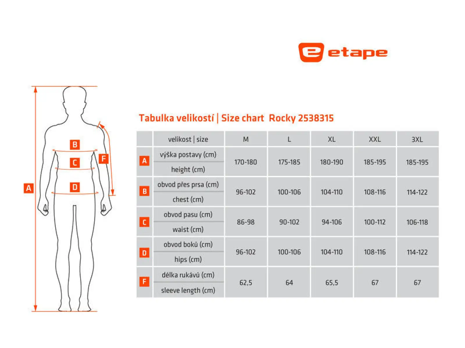 Etape Rocky pánsky voľný dres čierna/červená