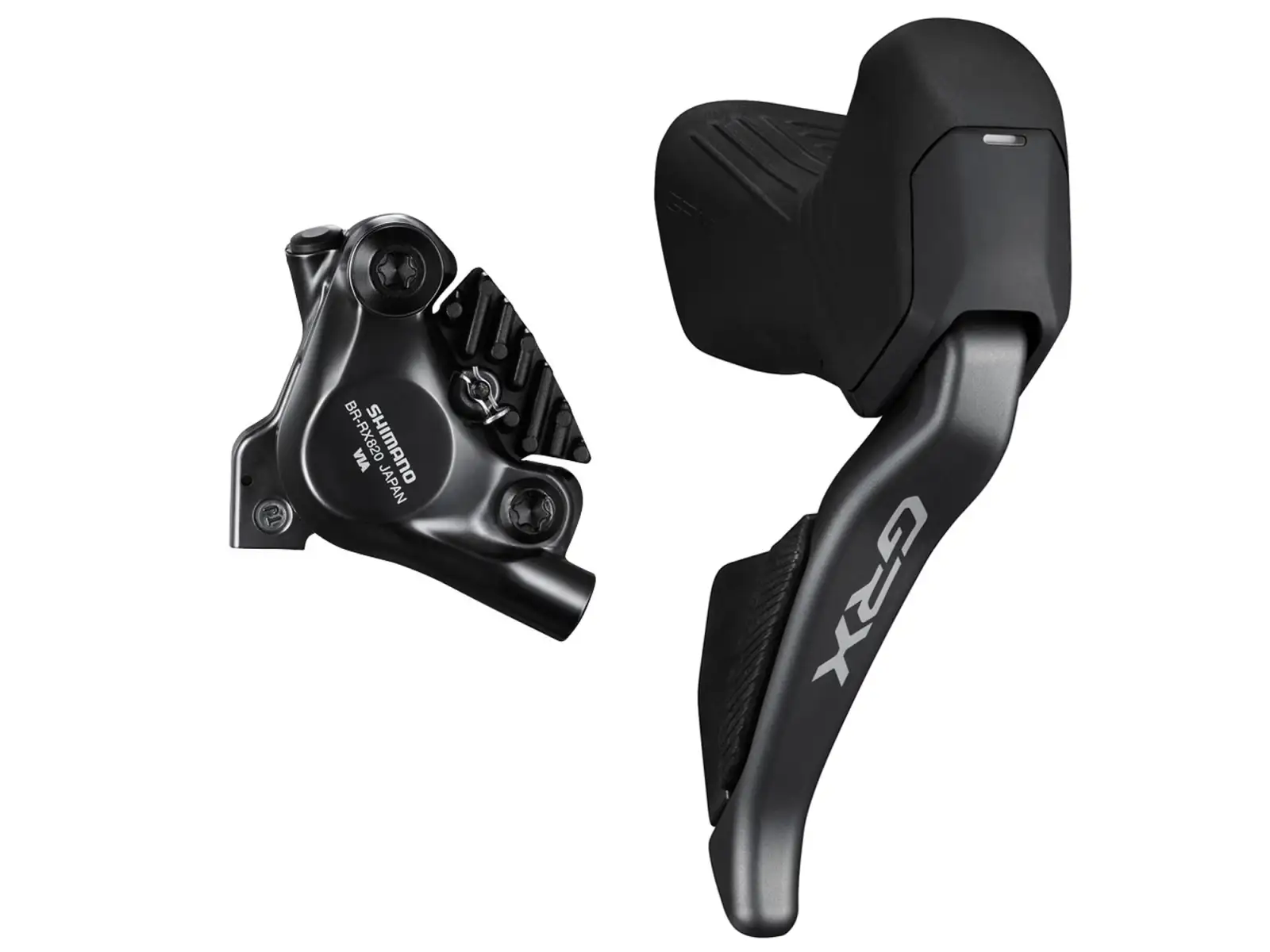 Shimano GRX Di2 ST-RX825 + BR-RX820 12sp pravá radiaca a zadná brzdová páka a strmeň