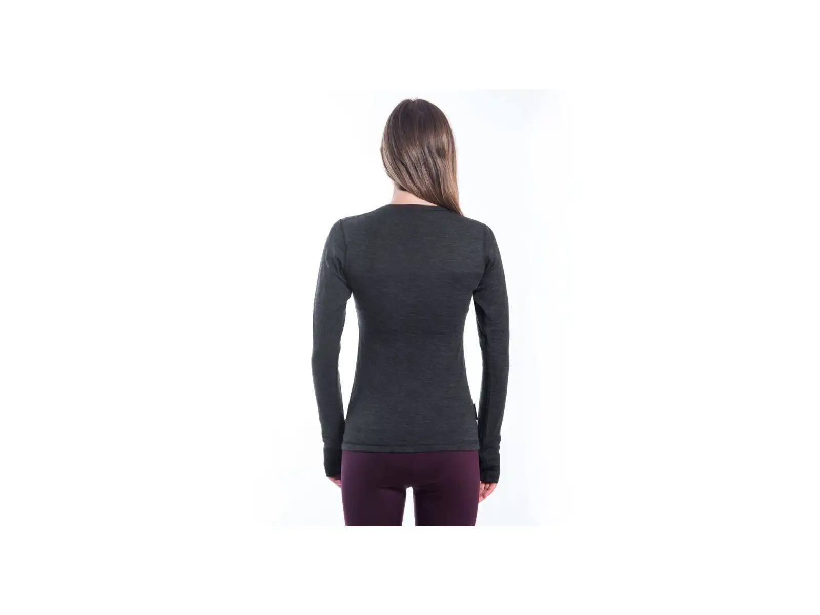 Sensor Merino Bold dámske tričko dlhý rukáv Anthracite Gray