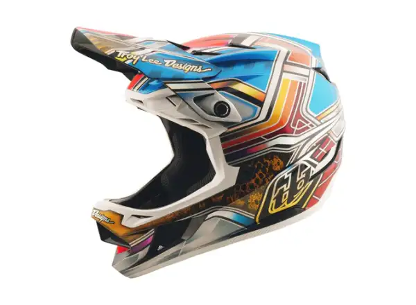 Troy Lee Designs D4 Carbon prilba Lowrider Blue