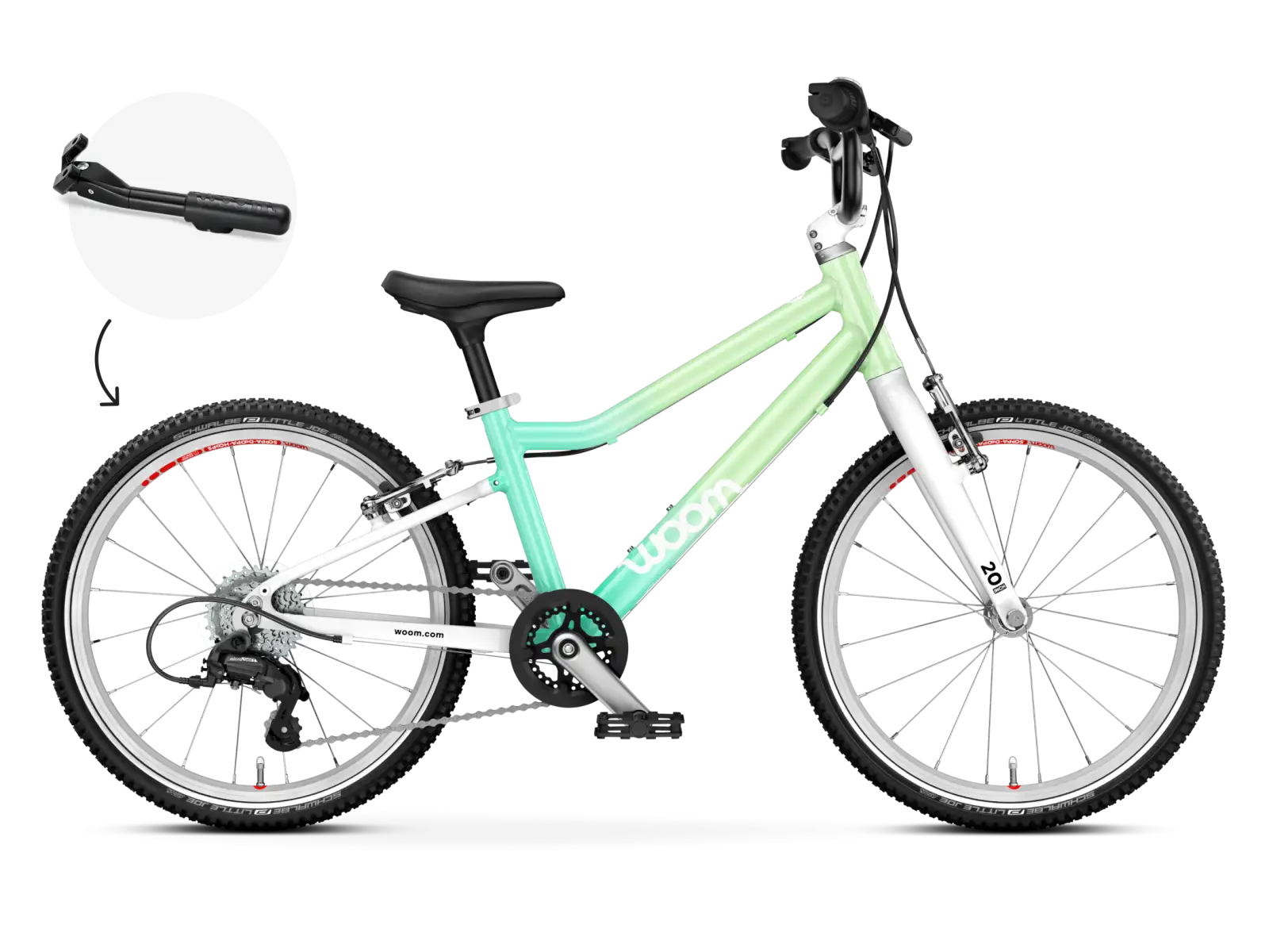 Woom GO 4 detský bicykel 20 Spearmint Crush Limited