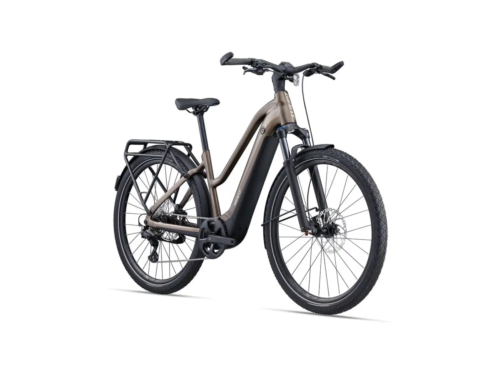 Giant Explore E 1 Pro STA trekingový elektrobicykel truflový
