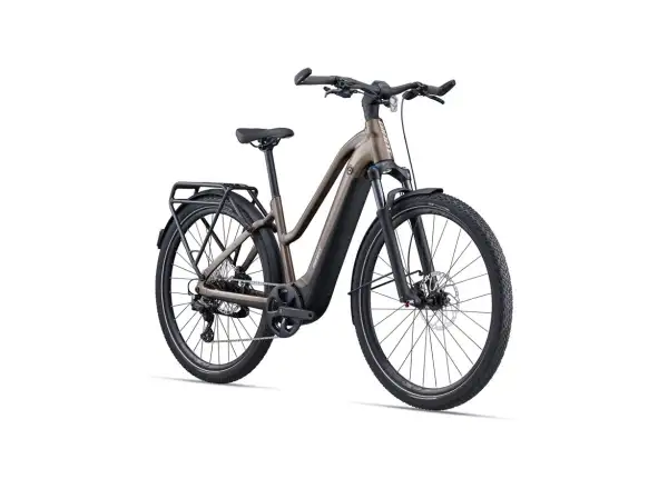 Giant Explore E 1 Pro STA trekingový elektrobicykel truflový
