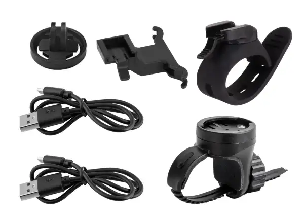 Force Pipe USB sada svetiel predné + zadné čierna