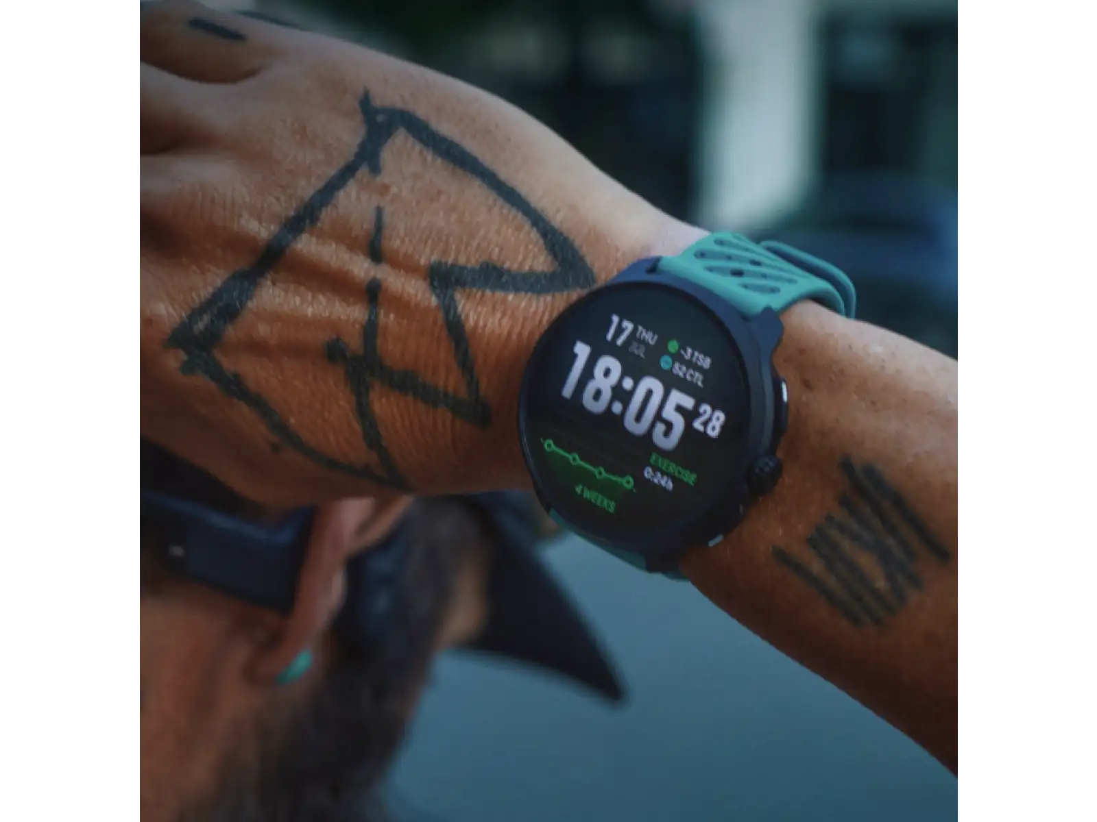 Suunto Race 2 inteligentné hodinky wave blue