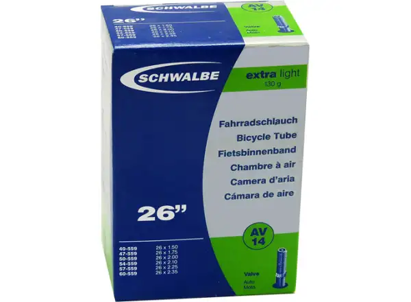 Schwalbe duša MTB Extra Light 26x1,50-2,35" (Nr.14)
