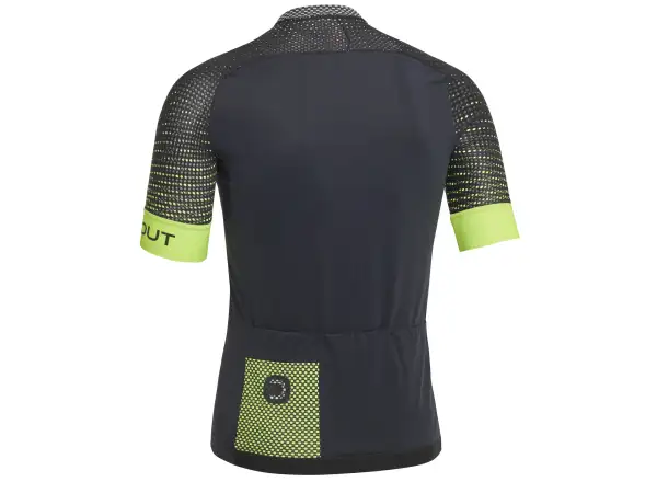 Dotout Hybrid pánsky dres krátky rukáv Black/Fluo Yellow