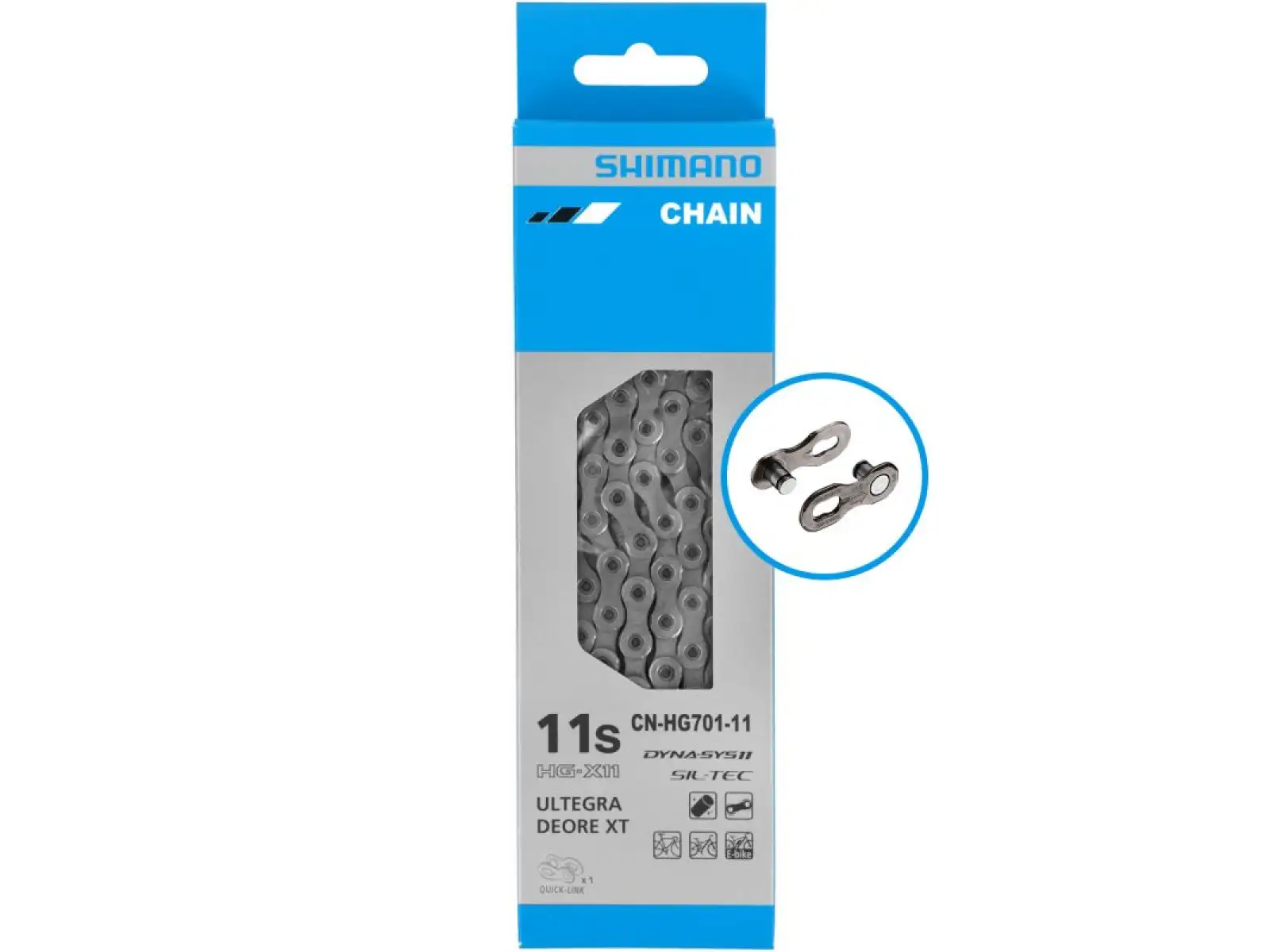 Shimano CN-HG701 11sp. reťaz 126 článkov s rýchlospojkou