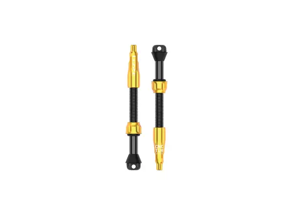 Lezyne CNC Pro bezdušové ventilky 60mm Gold