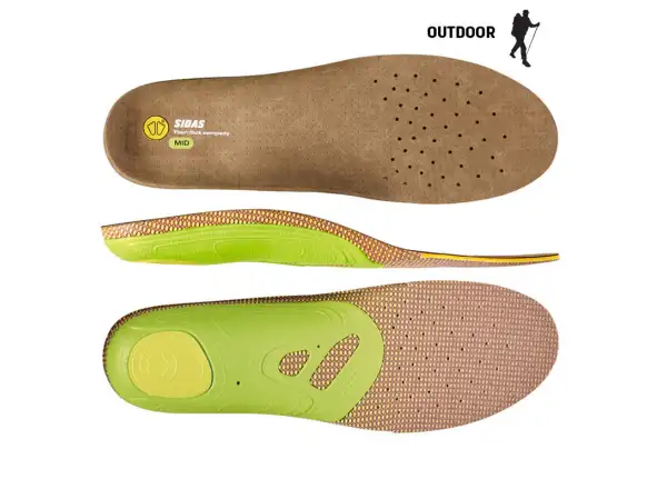 Sidas 3Feet Outdoor Mid vložky do topánok stredná klenba 1 pár