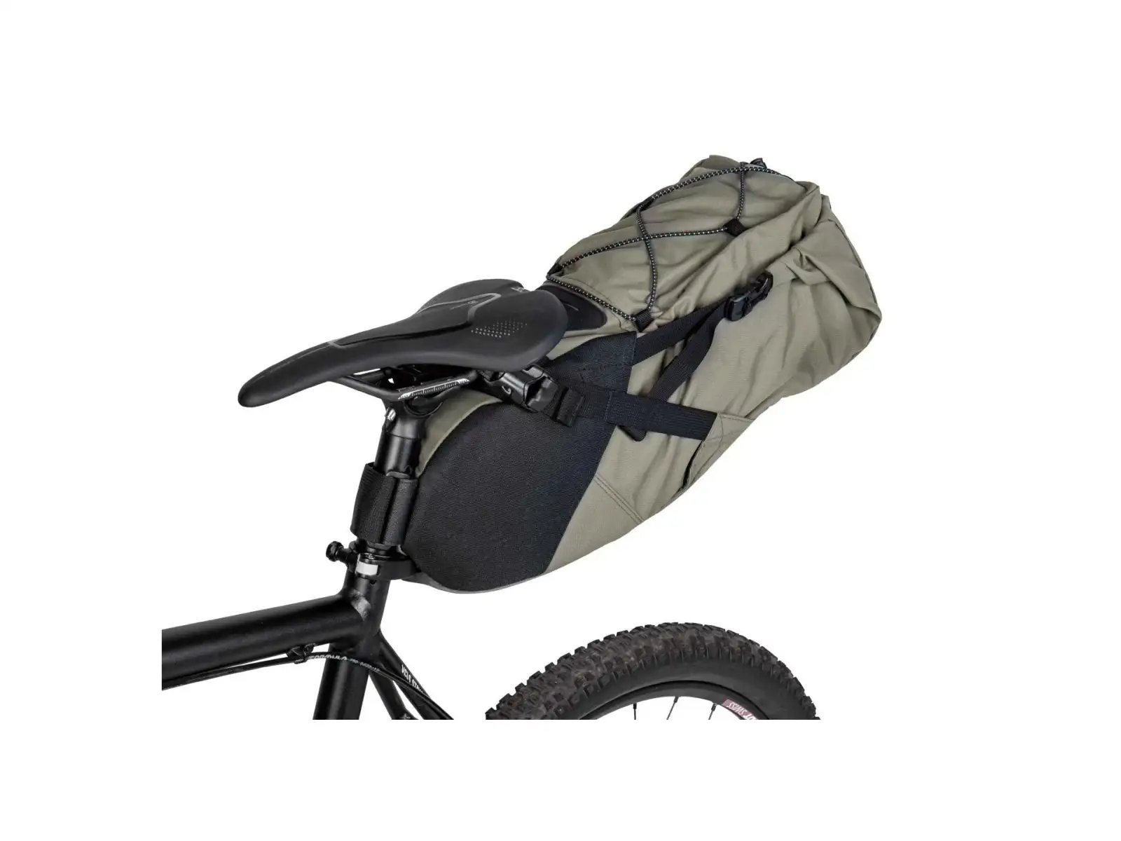 Rolovacia sedlová brašna Topeak BackLoader 15 l zelená