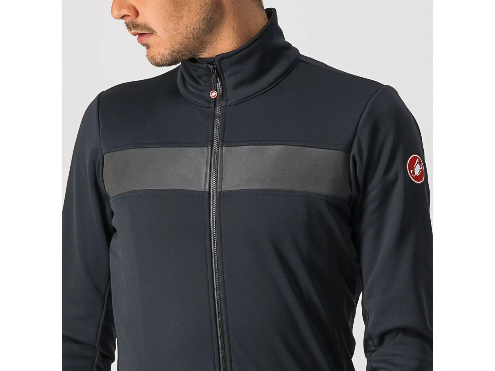 Castelli Raddoppia 3 pánska bunda Light Black/Black Reflex