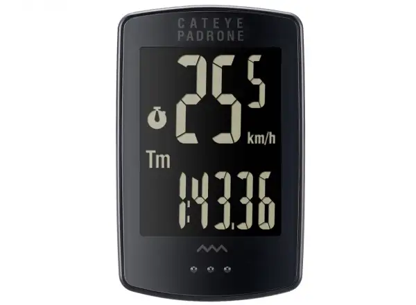 CatEye Padrone PA100W + OF100 computer čierna-Stealth