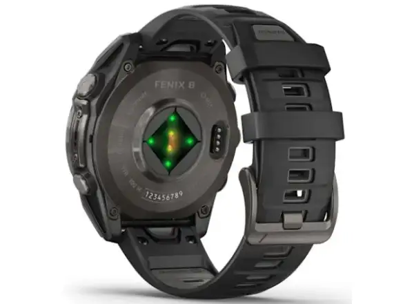 fenix® 8 - 47 mm, AMOLED, Safír, Uhlová šedá DLC titanová s čiernou/šedou.
