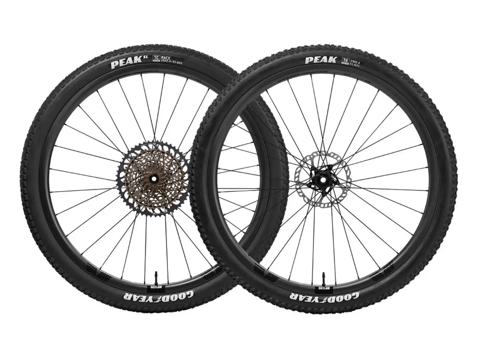 FFWD OUTLAW Carbon Boost 30 mm 29" vypletené kolesá MattBlack