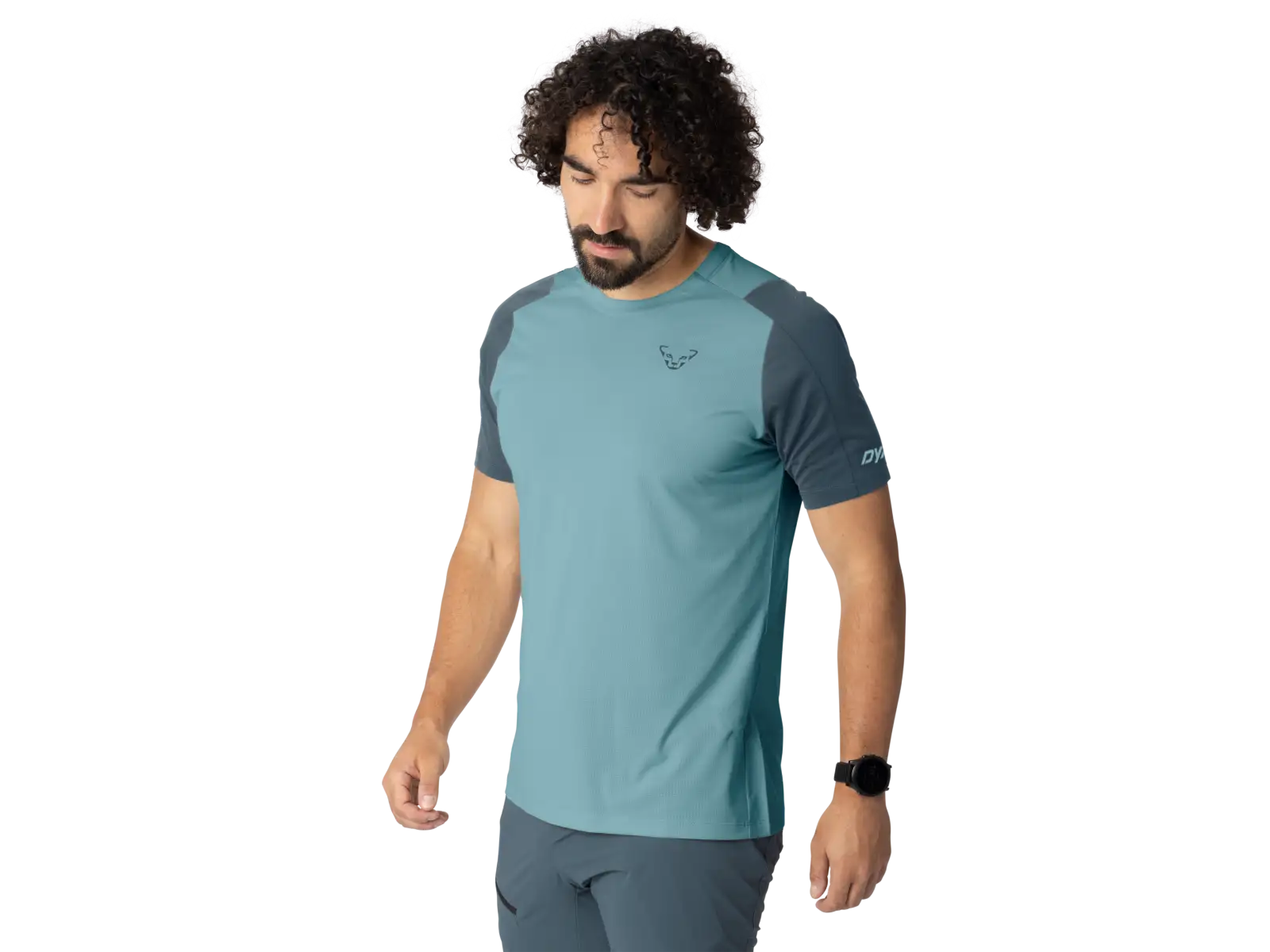 Dynafit Transalper pánske tričko krátky rukáv Smoke Blue