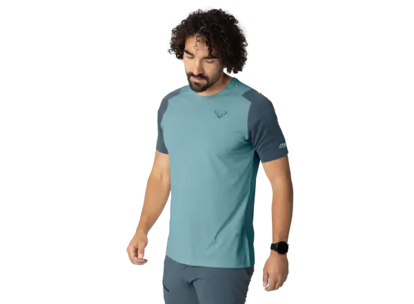Dynafit Transalper pánske tričko krátky rukáv Smoke Blue