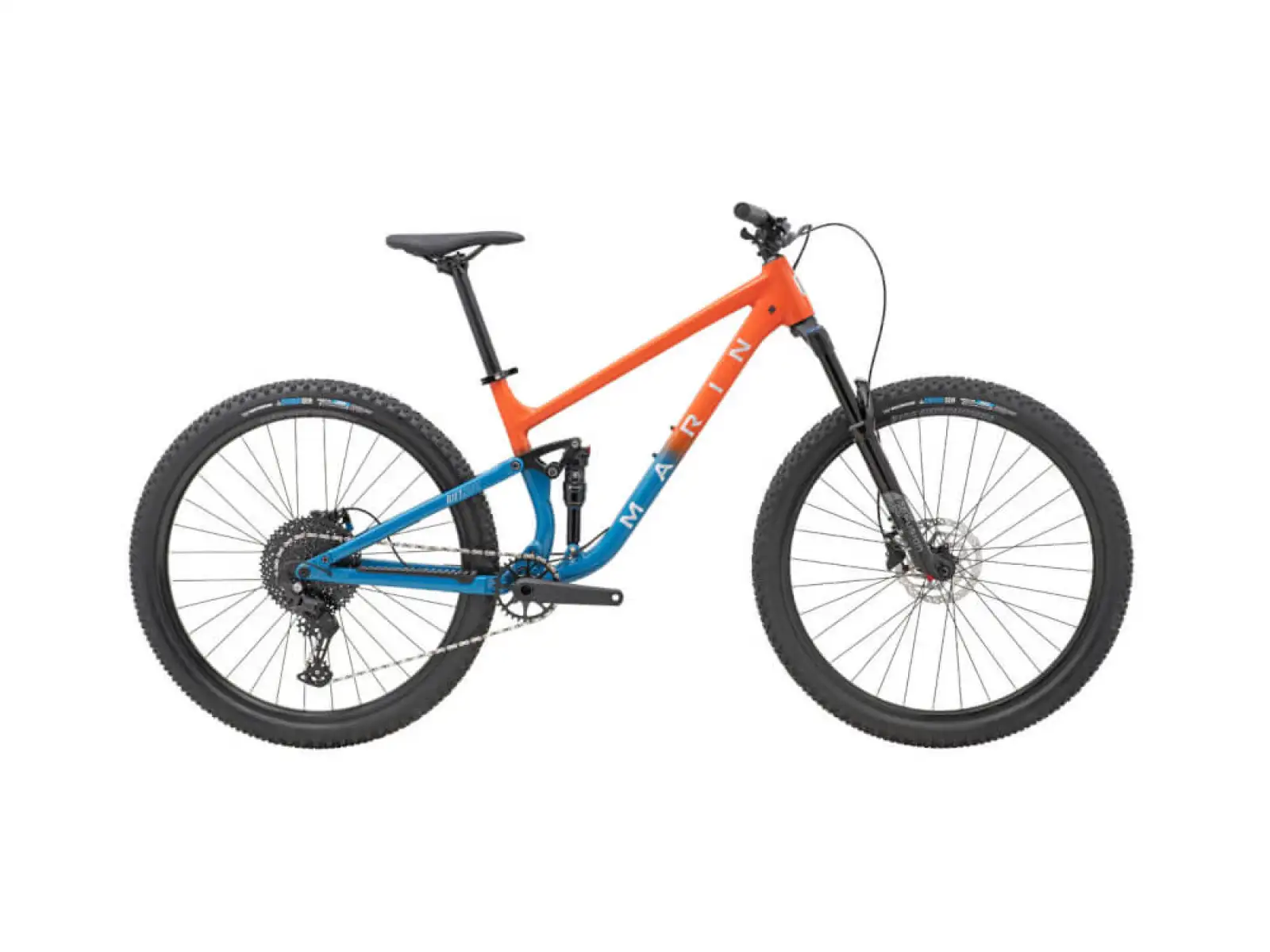 Horský bicykel Marin Rift Zone 1 29" lesklý oranžový/modrý/strieborný