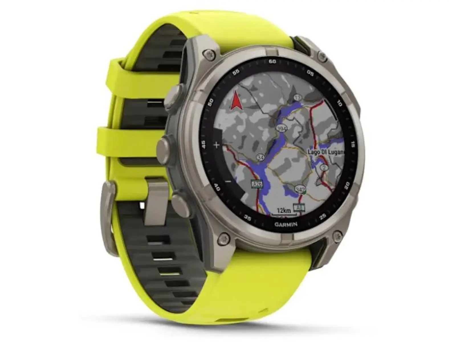 Garmin fenix 8 - 47 mm Solar Sapphire inteligentné hodinky Titanium Yellow/Graphite
