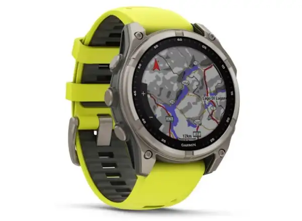 Garmin fenix 8 - 47 mm Solar Sapphire inteligentné hodinky Titanium Yellow/Graphite