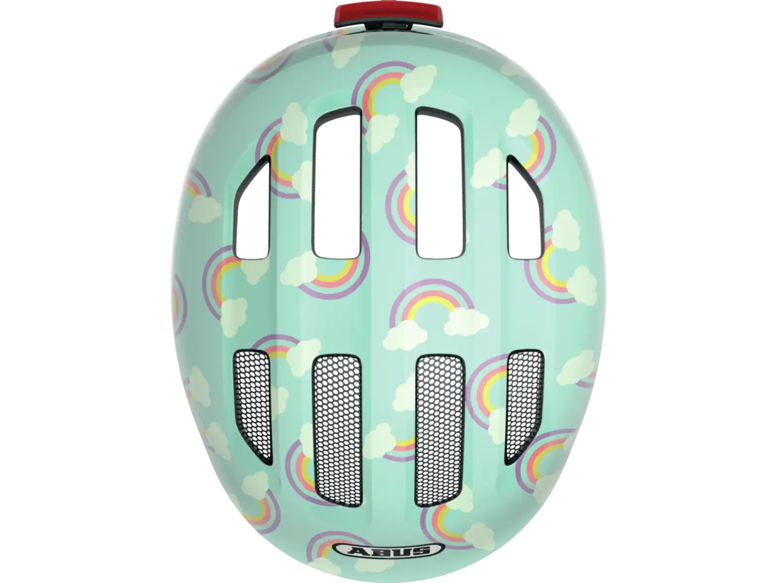 Abus Smiley 3.0 LED detská prilba Blue Rainbow