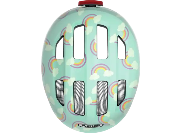 Abus Smiley 3.0 LED detská prilba Blue Rainbow