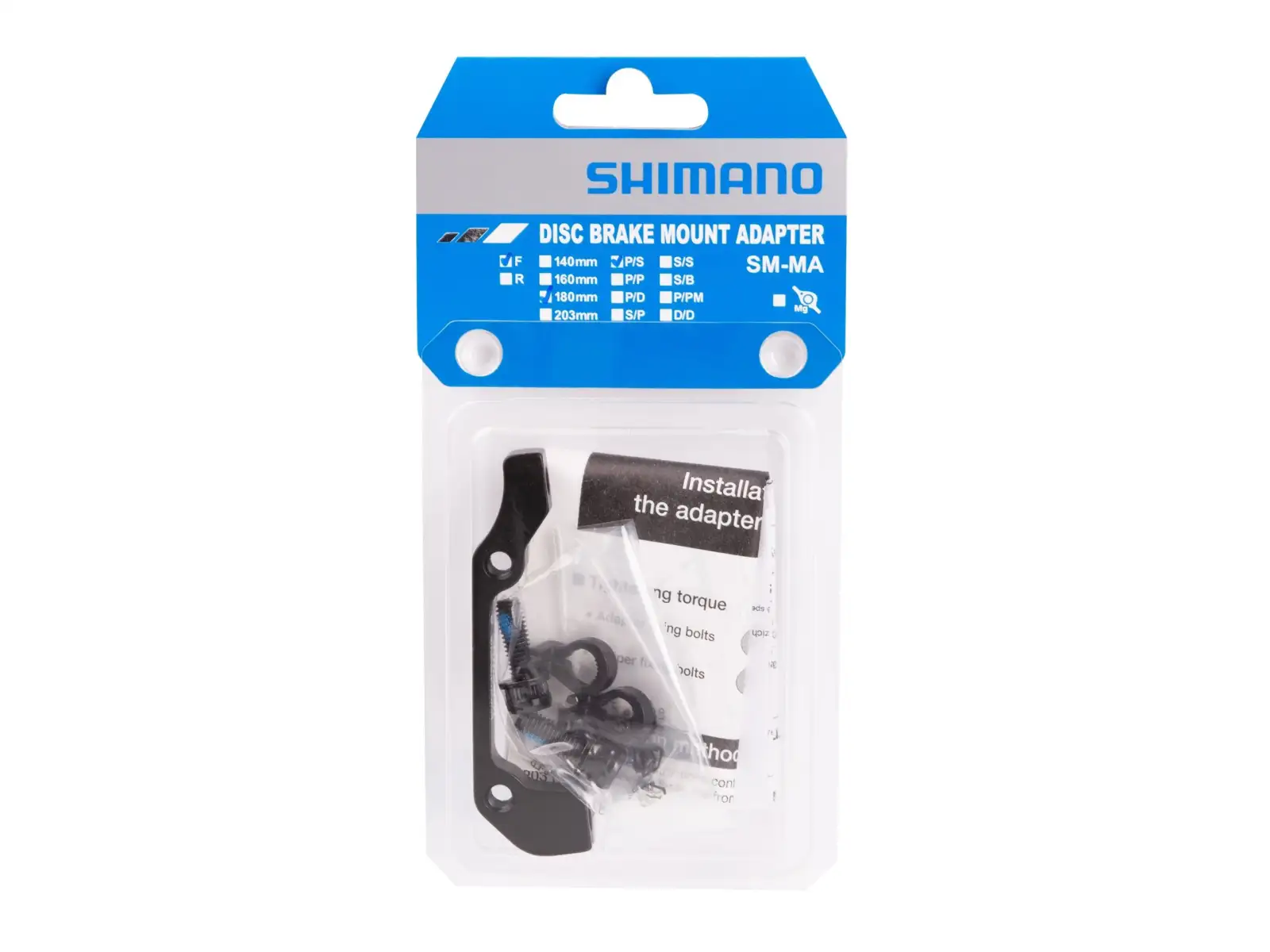 Adaptér Shimano z PM na IS predný 180mm zadný 160mm