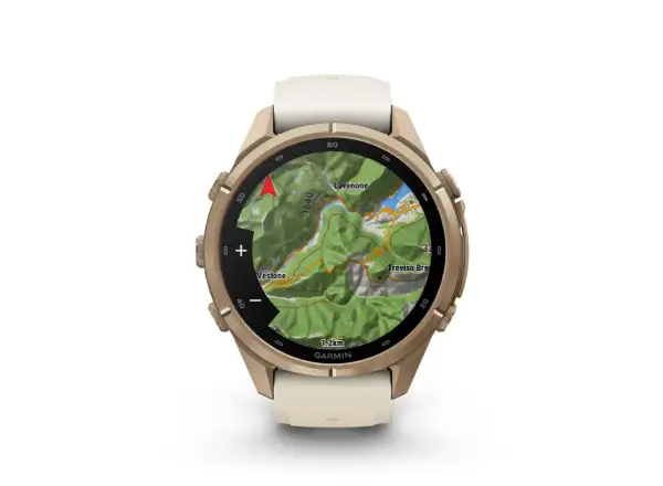 Garmin fenix 9 Pro inReach 43 mm inteligentné hodinky Autumn gold titanium/Cream/french gray