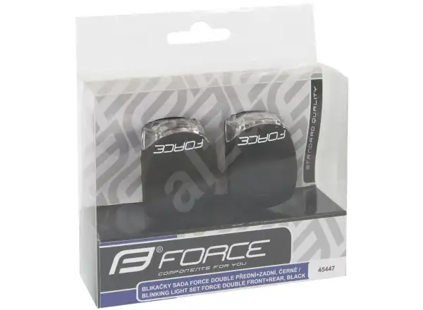Force Double sada blikaciek predná a zadná čierne