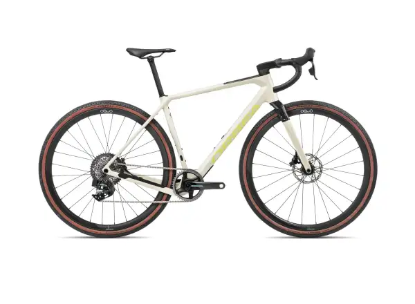 Orbea Terra M21eTEAM 1X gravel bicykel Ivory White/Spicy Lime